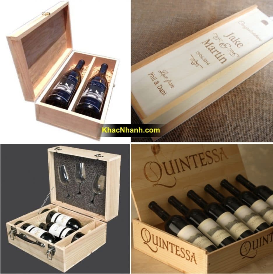 Wooden wine box